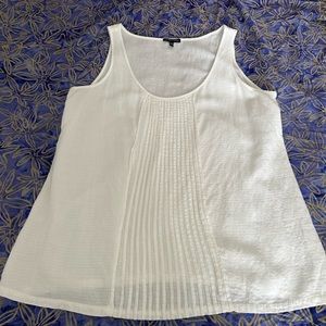 Eileen Fisher white tank, sz L